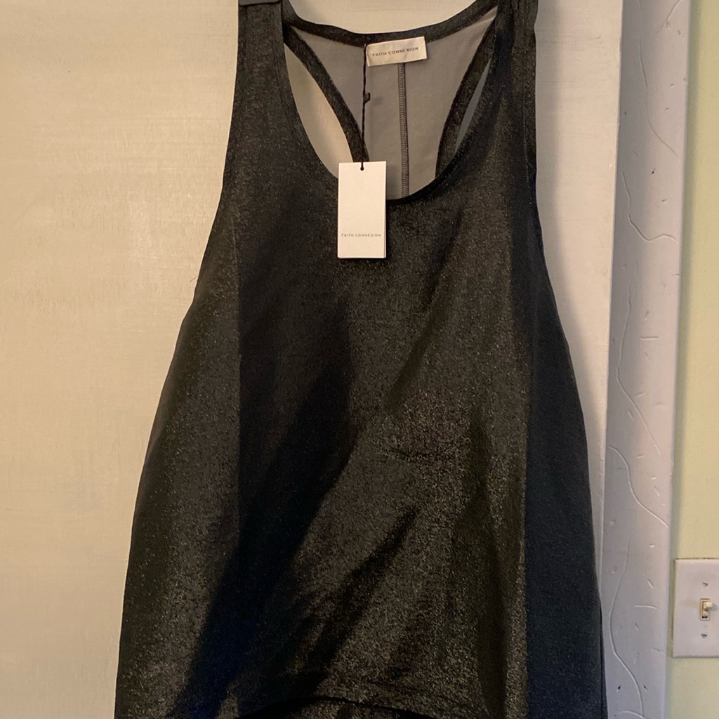 Faith Connexion Stunning Sparkling Silk Blend Top New With Tags